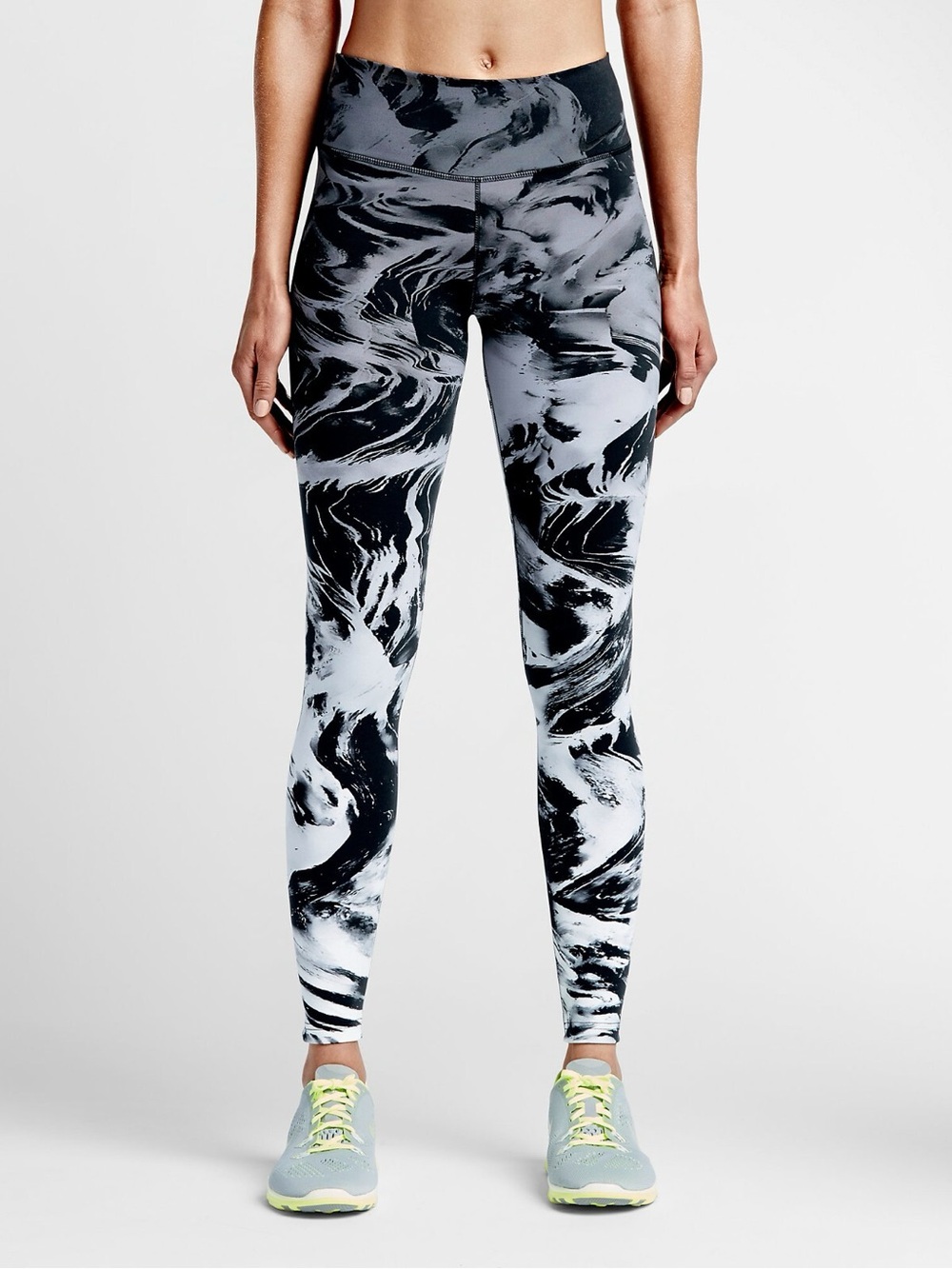 Nike Legendary Engineered Waterfall Black/WhiteWomen Training Tights